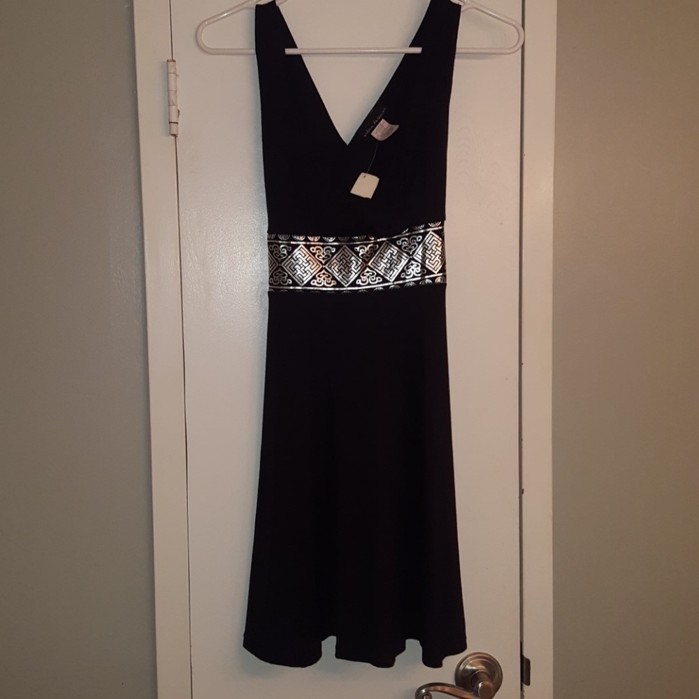 Black mini dress